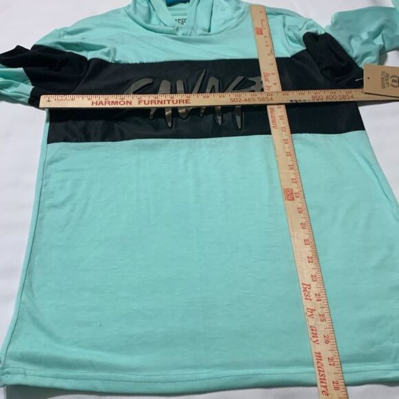 Mint Green Hoodie with 'Savage' Print - Picture 3 of 9